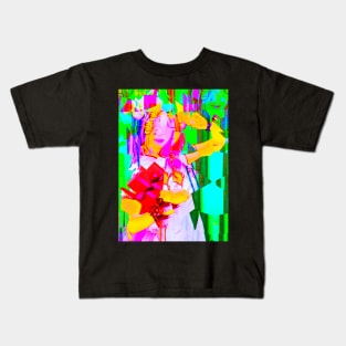 Anime Cosplay Girl Glitch Art 02 Kids T-Shirt